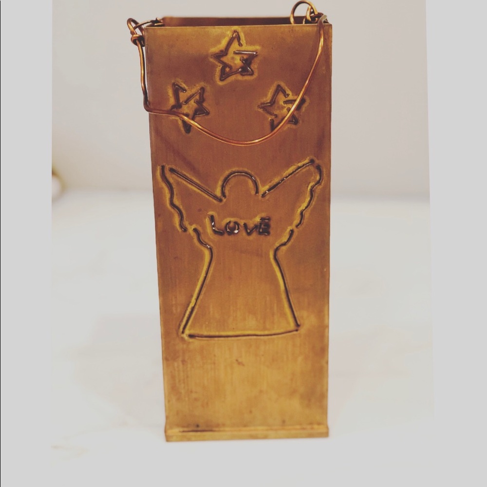 Vintage Southern Living Copper Bronze Holiday Lantern Hang Y2K Christmas